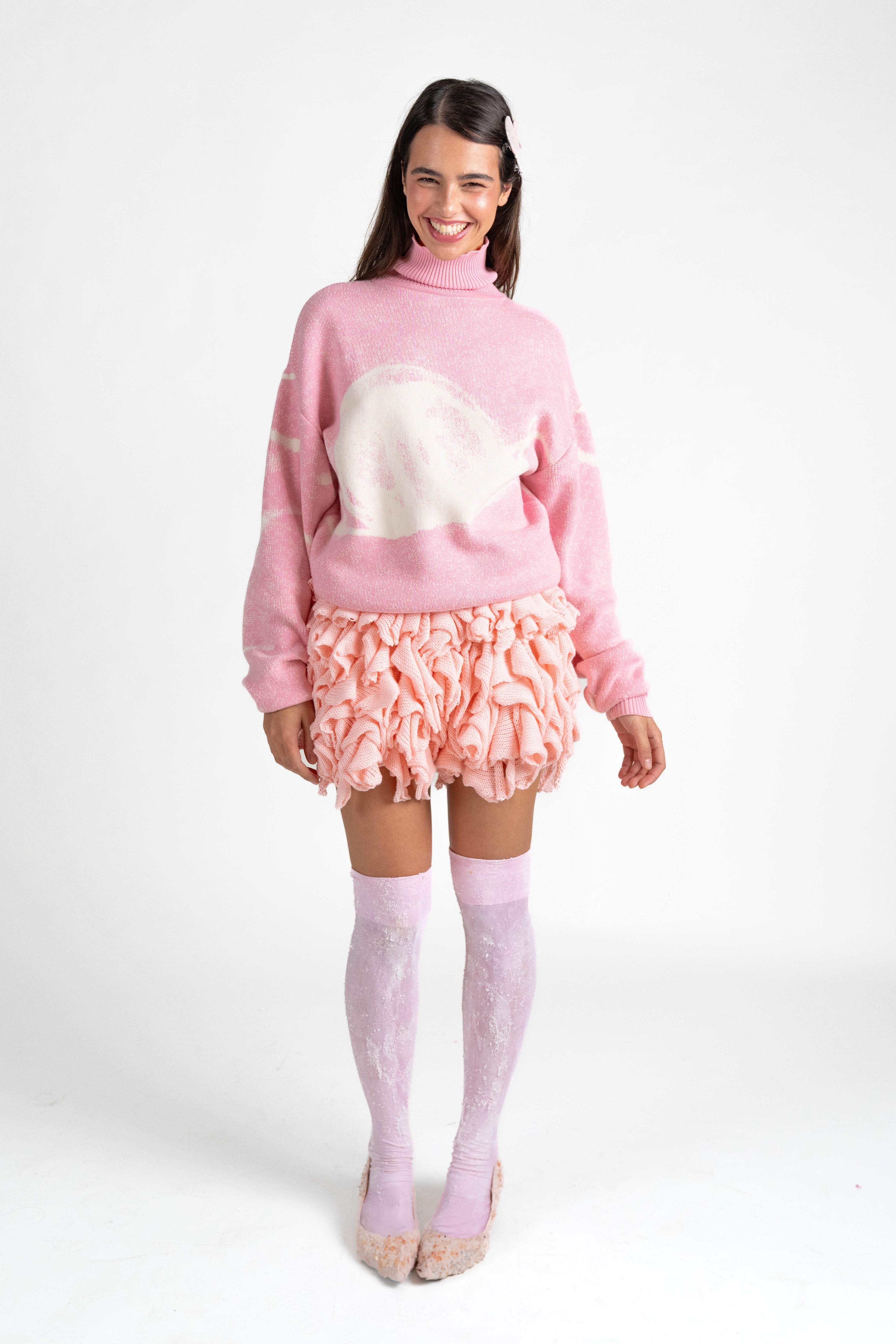 Medusa Pink Knit Sweater