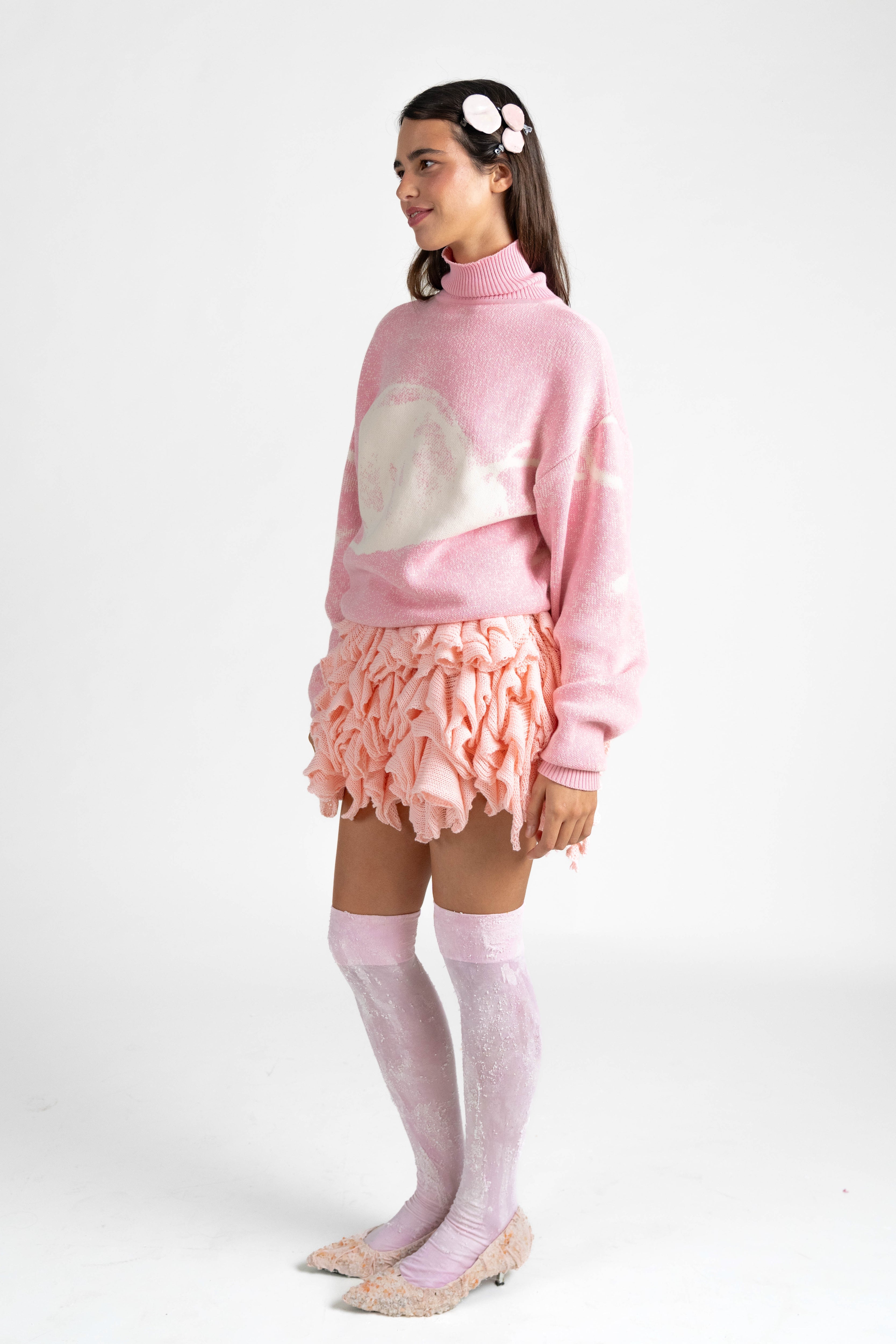 Medusa Pink Knit Sweater