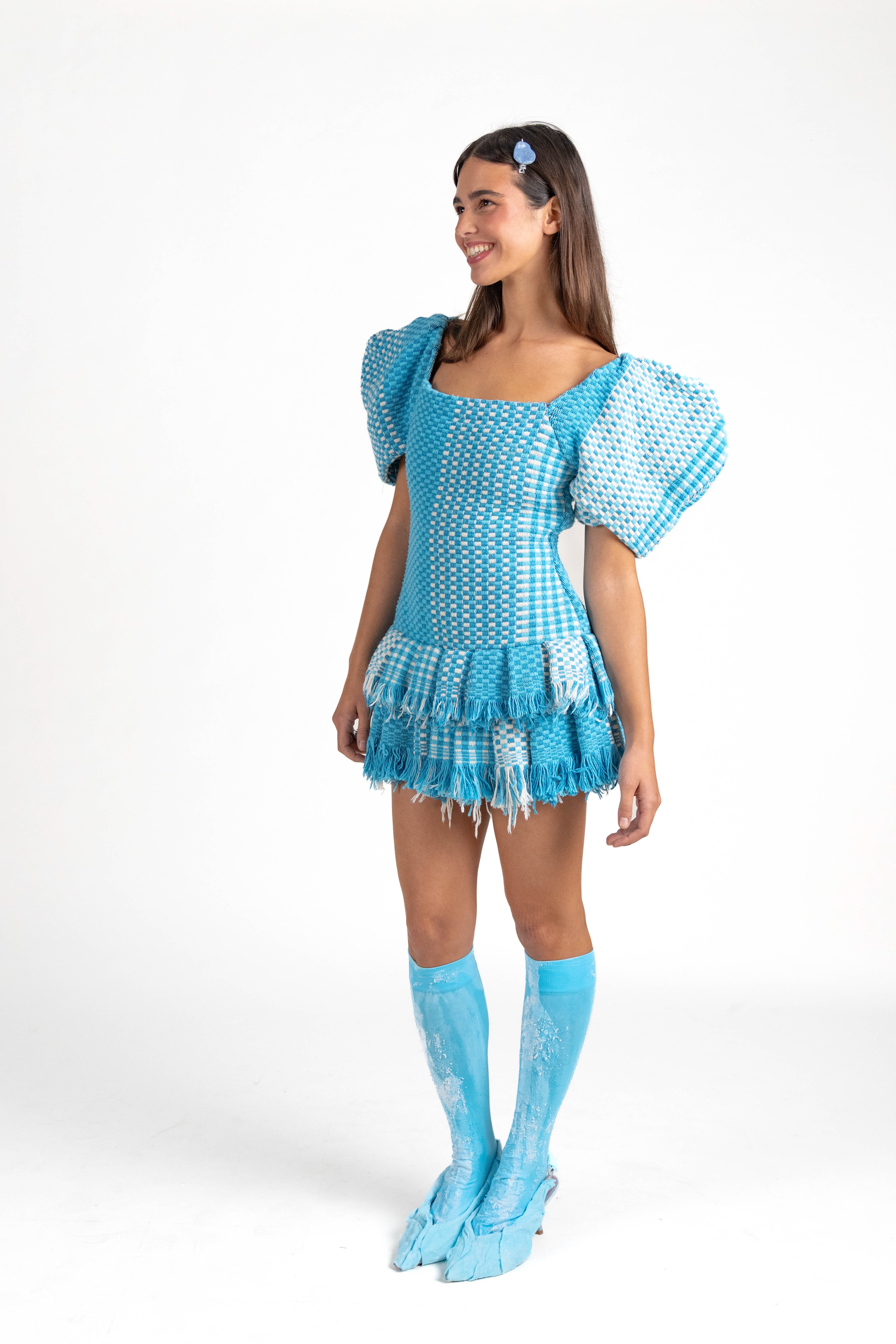 Butterfly Weaving Mini Dress