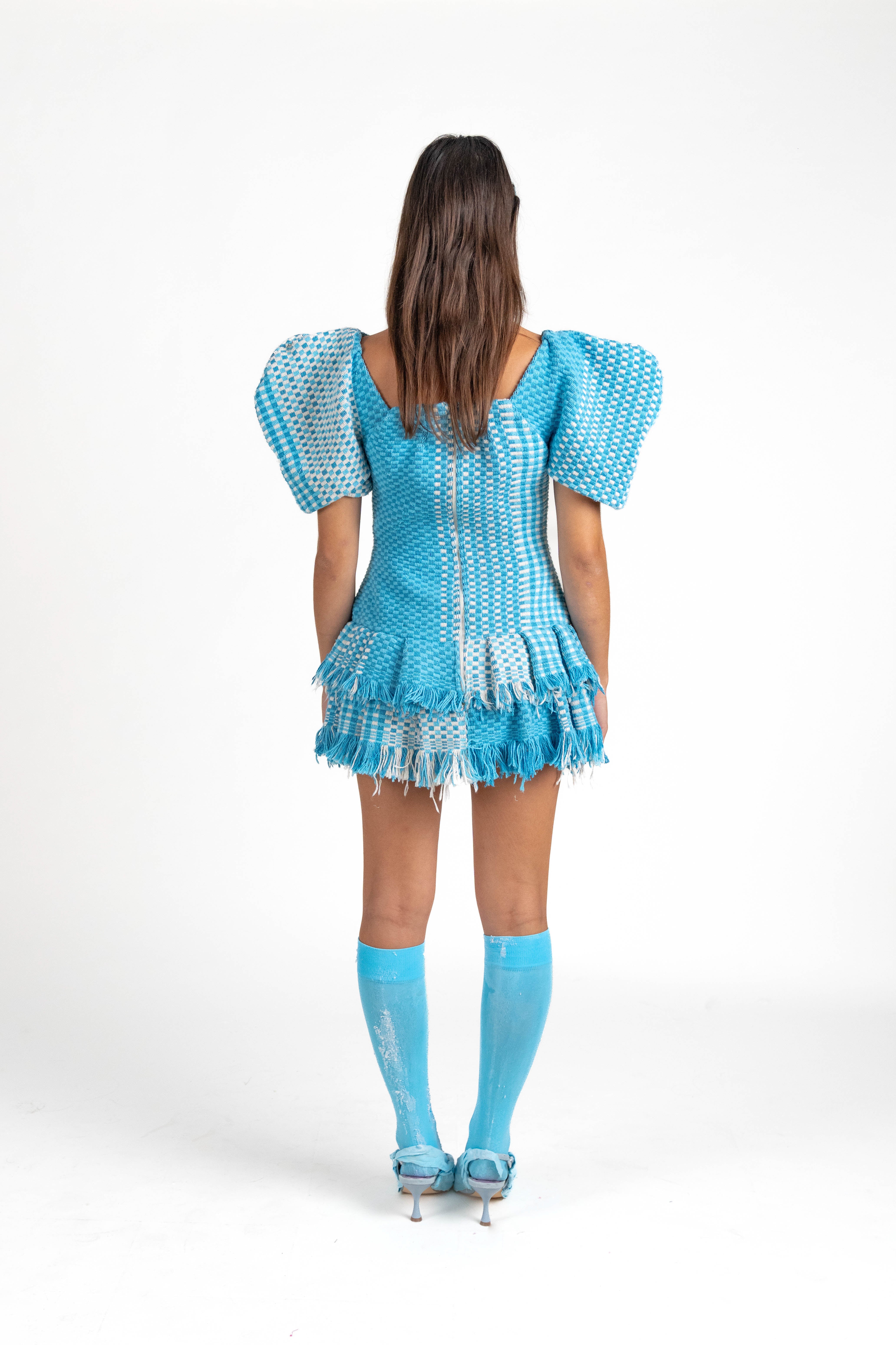 Butterfly Weaving Mini Dress